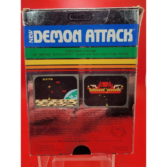 Demon Attack Intellivision, 1982 Complete w/ Manual and 1 Inlay - Picture 2 of 5